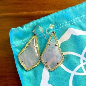 Rose Kendra Scott earrings